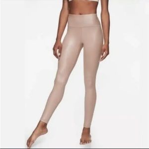 Athleta Elation Shimmer Blush Tights Leggings (small)